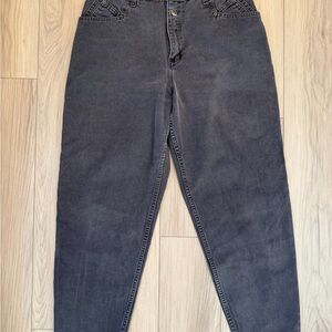 Vintage Zena High Rise Black Tapered Mom Jeans 80’s90’s Sz 14